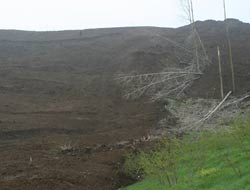 Arpacılı Köyü'nde Heyelan