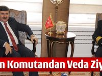 Vali Öz, Komutanı Makamında Komutanı Kabul etti.