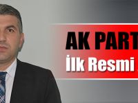 AK Parti'de İlk Resmi Aday