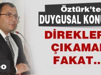 Öztürk'ün duygu dolu veda konuşması