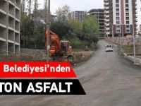 Akçaabat Belediyesi'nden 2500 Ton Asfalt