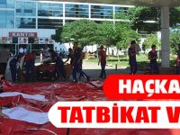Haçkalı'da Tatbikat Vardı