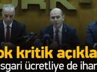 Soylu: Asgari ücrette yüzde 40 teşvik vereceğiz