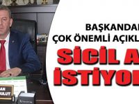 Sicil Affı İstiyoruz