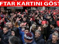Trabzon'da kırmızı kartlı protesto