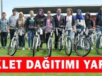 Akçaabat'ta Bisiklet Dağıtımı Yapıldı