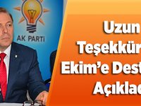 Uzun Teşekkür Etti Ekim'e Destek Verdi