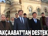 Saka ve Bayram Akçaabat'tan Destek İstedi