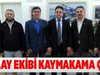 Akçaabat Kızılay Şubesinden Kaymakam Şenel'e Ziyaret