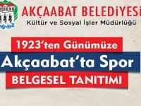 "Akçaabat'ta Spor Belgeseli" Gösterime Çıkıyor