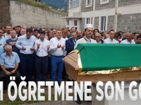 Selim öğretmen son yolculuğuna uğurlandı.