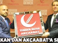 Fatih Erbakan Akçaabat'a Selam Gönderdi.