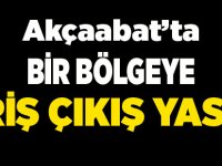 Akçaabat'ta Karantina Bölgesi