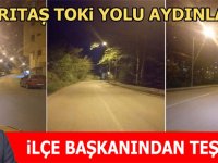 Sarıtaş Yolu Aydınlatıldı