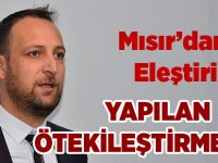 Mısır'dan Eleştiri