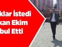 Başkan Ekim'den Çocuklara Halı Saha Sözü