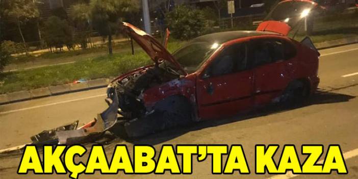 Akçaabat'ta Kaza 1 Yaralı