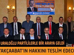 Akçaabat'ın Hakkını Teslim Etmeye Çalışacağız