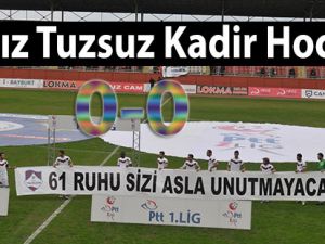PTT 1. Lig'de 1461 Trabzon, sahasında Ankaraspor ile 0-0 berabere kaldı.