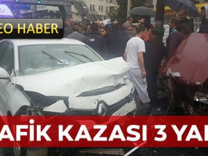 Trafik Kazası 3 Yaralı