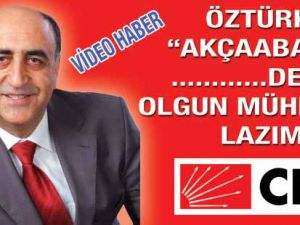 CHP Adayı Ali Türen ÖZTÜRK