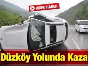 Düzköy Yolunda Kaza
